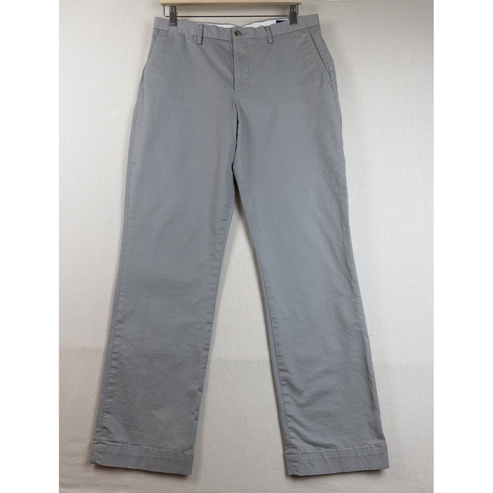 Polo Ralph Lauren Stretch Classic Fit Chino Pants Mens 32x32 Gray Preppy